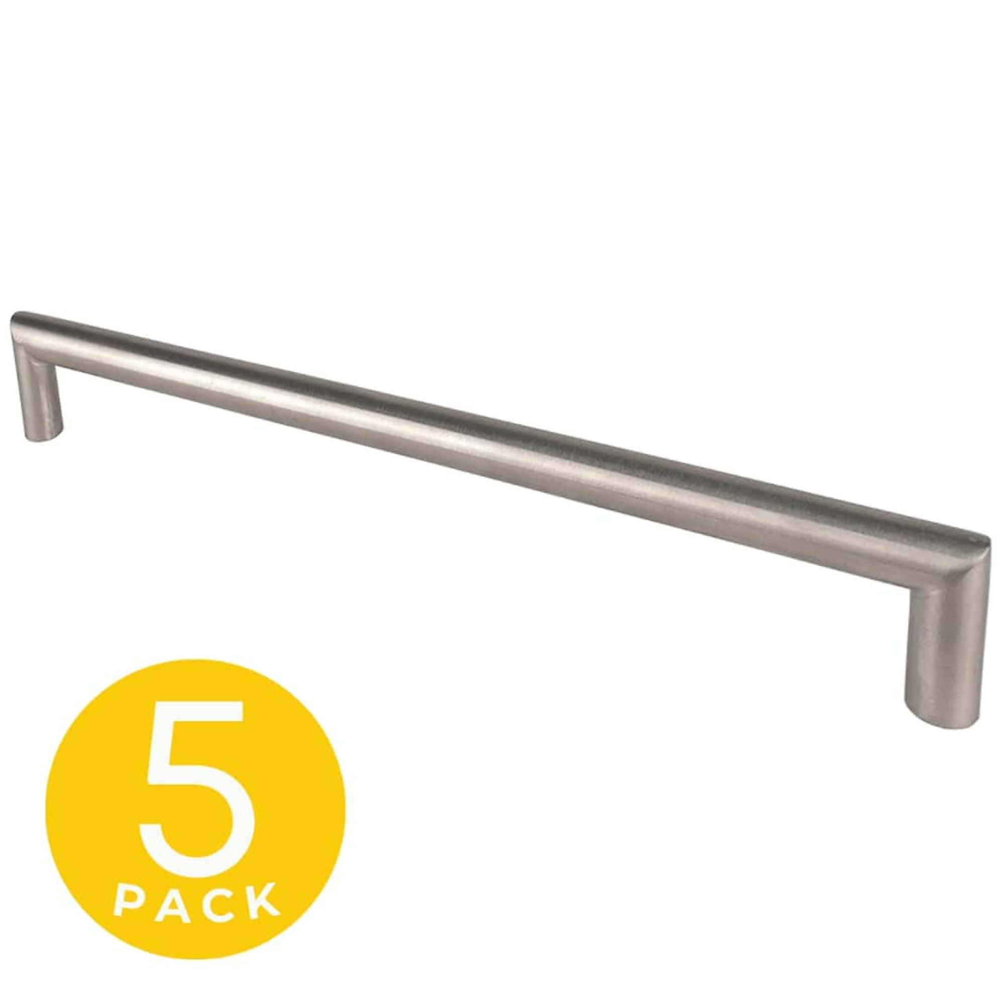 Sapphire Cubic Series Cabinet Handle/Pull — 3 3/4in. Center-to-Center, Brushed Chrome, 5-Pack, Model# SP-2211006-95-BC-5